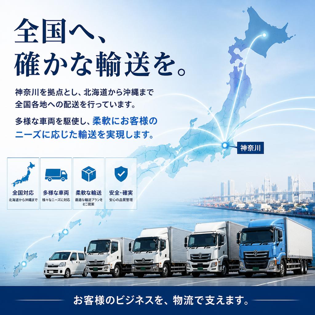 全国配送を支える多彩な輸送ネットワーク