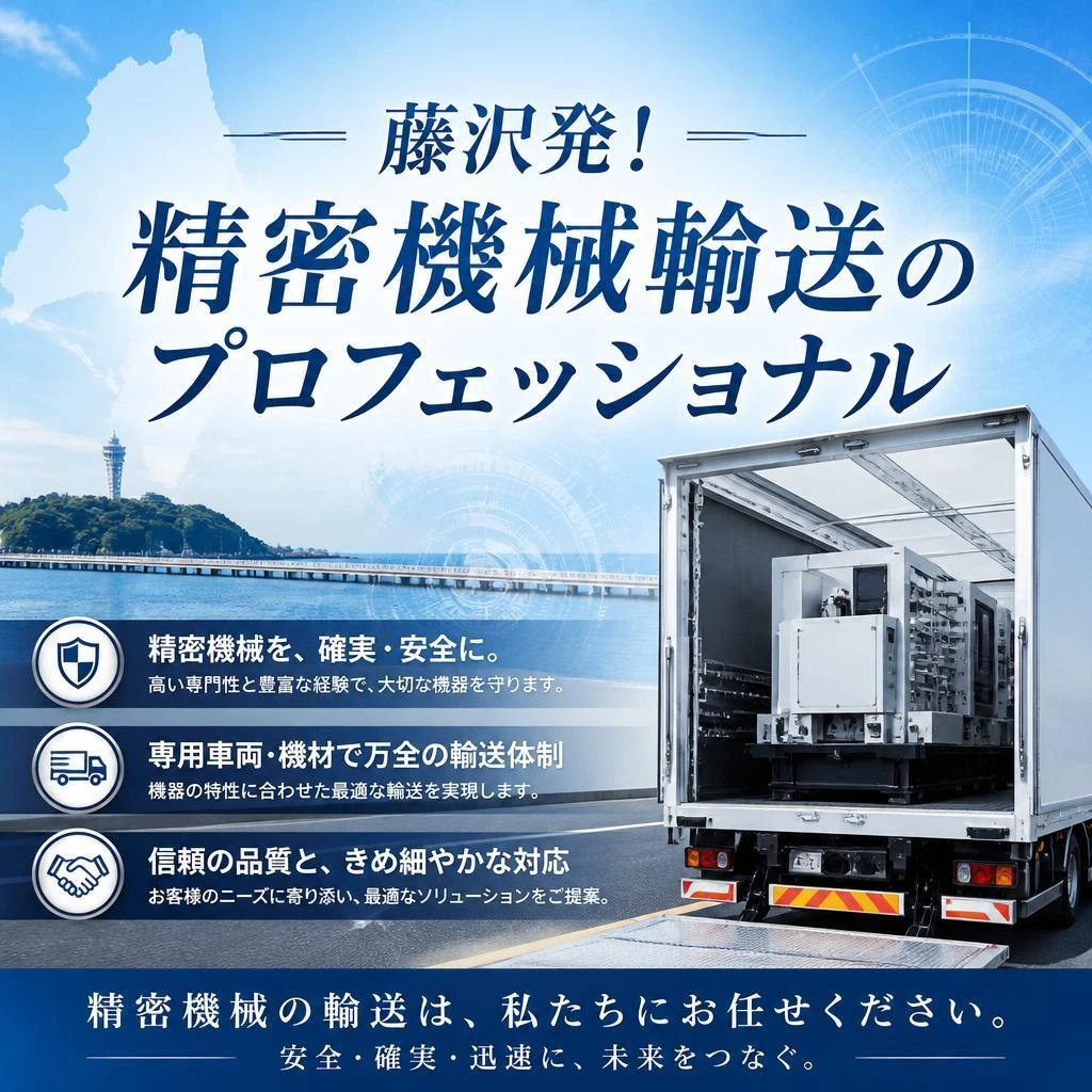 藤沢発！精密機械輸送のプロフェッショナル