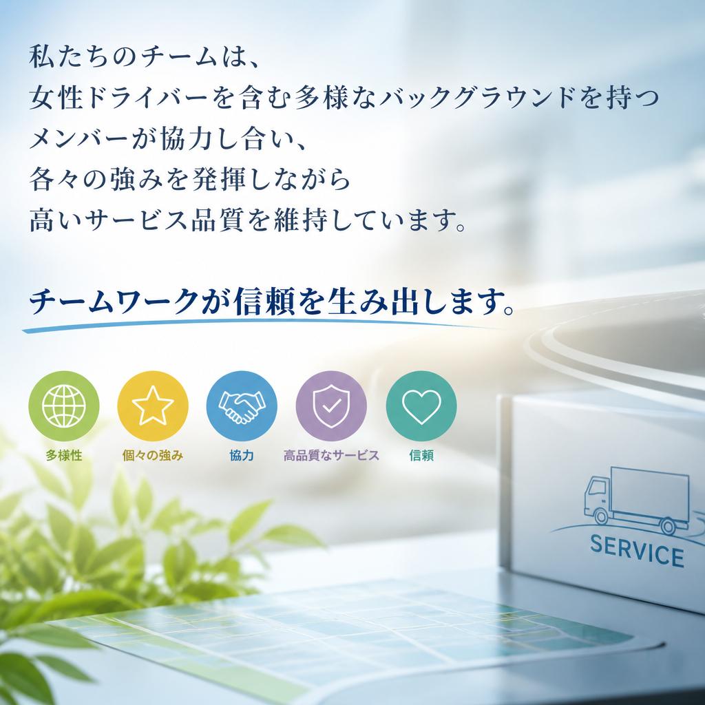 チームワークによる高いサービス品質