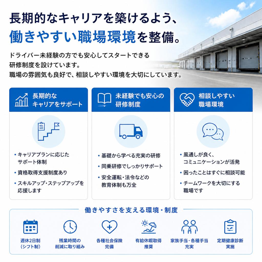働きやすい環境の提供