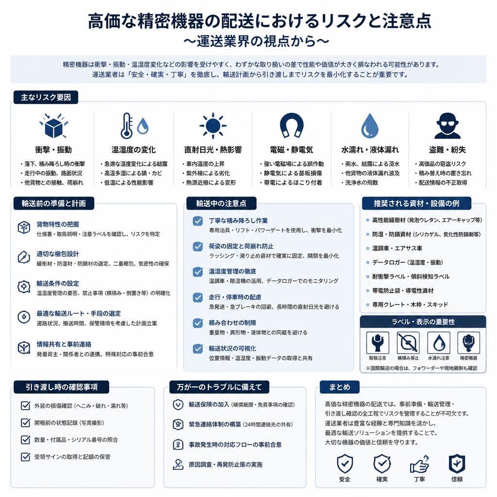 2. 精密機器配送のリスク