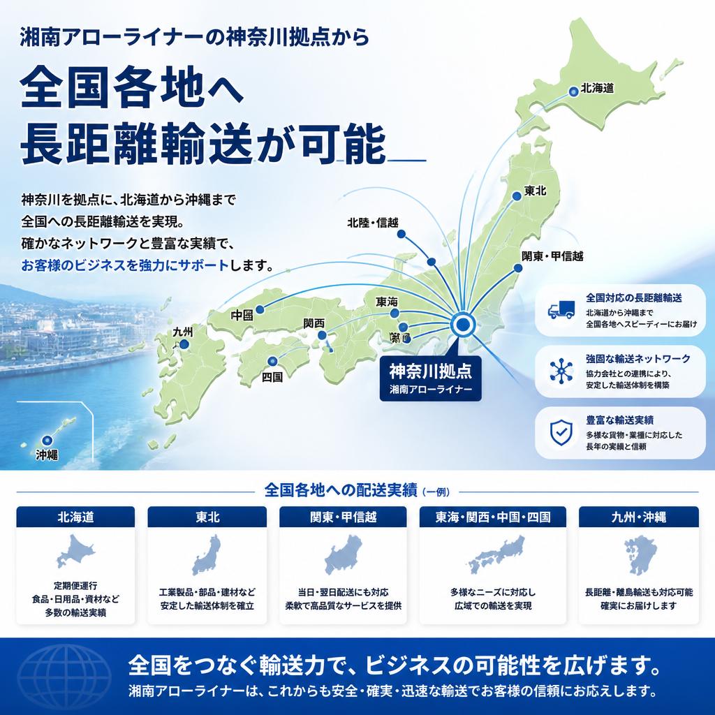 3. 神奈川から全国への長距離輸送