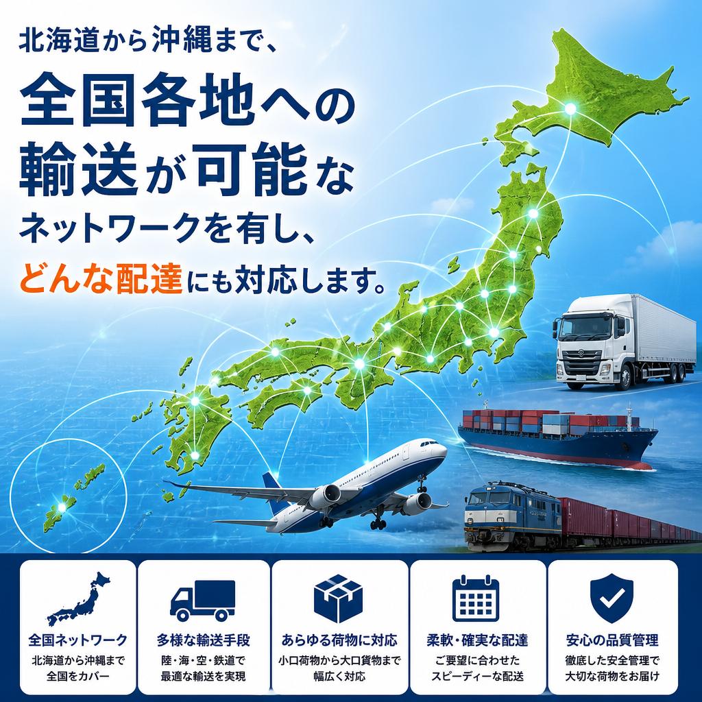 全国対応の柔軟性