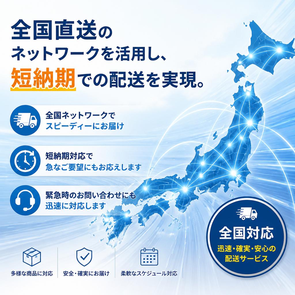スピード配送を実現する体制