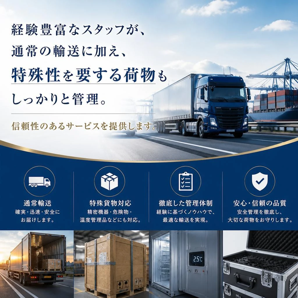 物流のプロによる安心の管理体制