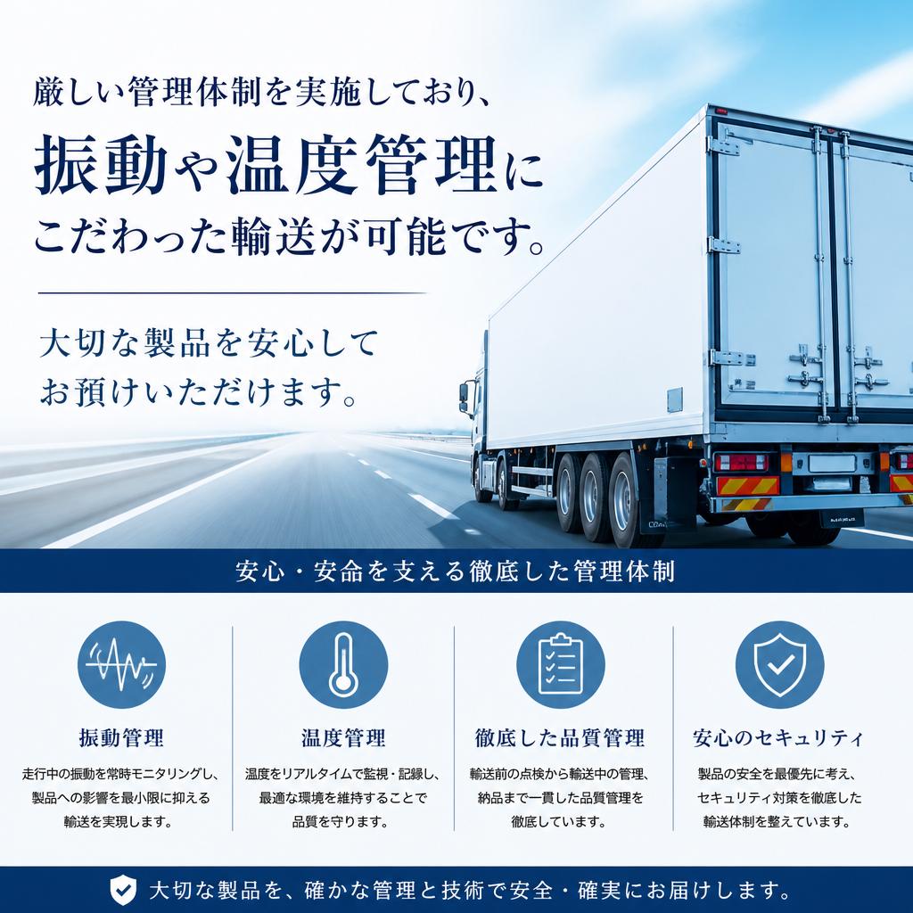 徹底した安全輸送体制