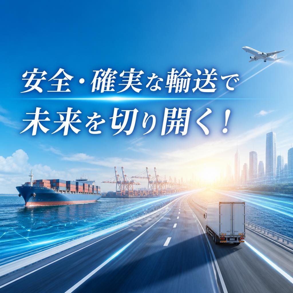 安全・確実な輸送で未来を切り開く！